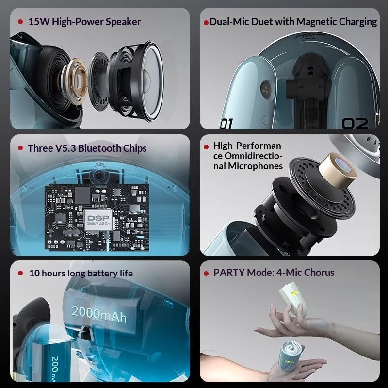 SONGX Audio Mikrofon Ganda Due - Monstera ulasan dan harga